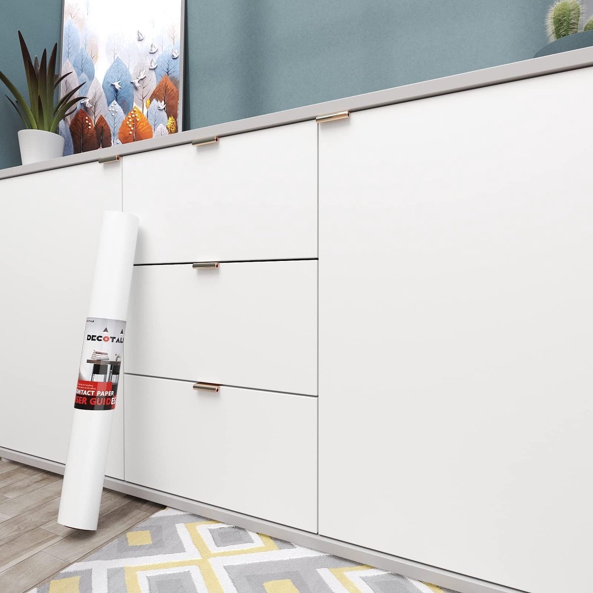 SolidKeus - Zelfklevend Wanddecoratiepapier, Wit