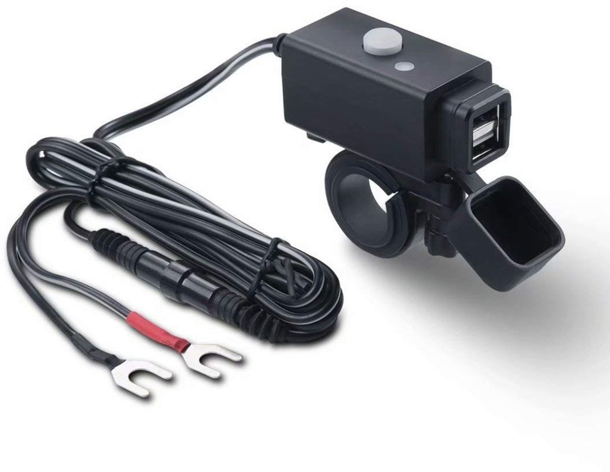 SolidKeus - Waterdichte USB Oplader voor Motoren met Dubbele USB-poort