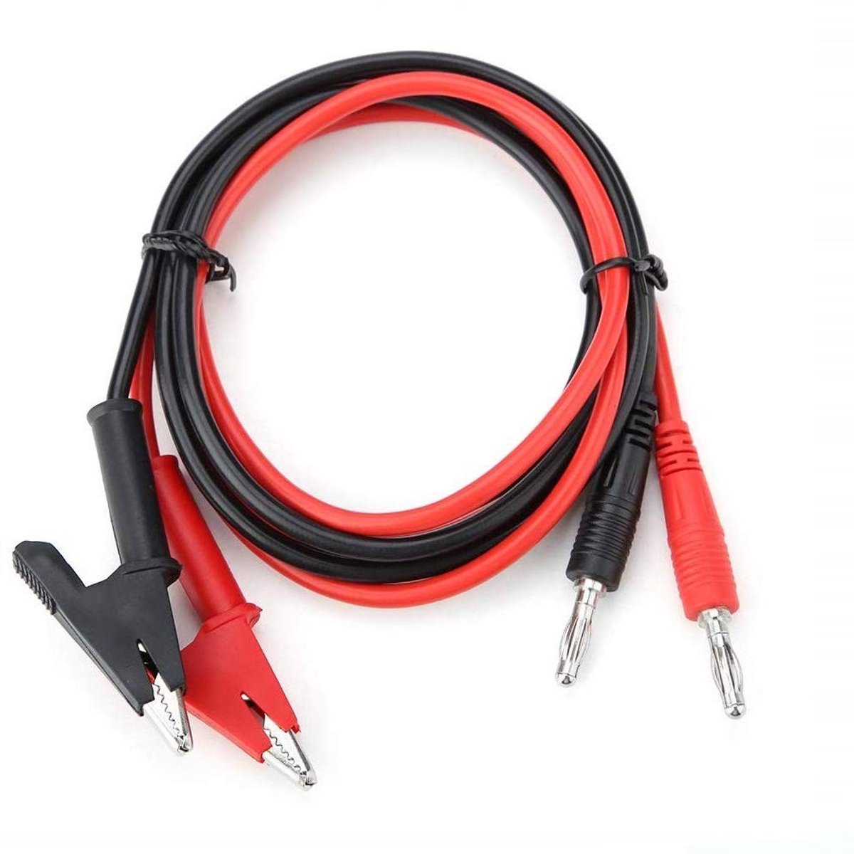 SolidKeus - Set van 2 Testkabels met Crocodile Clips