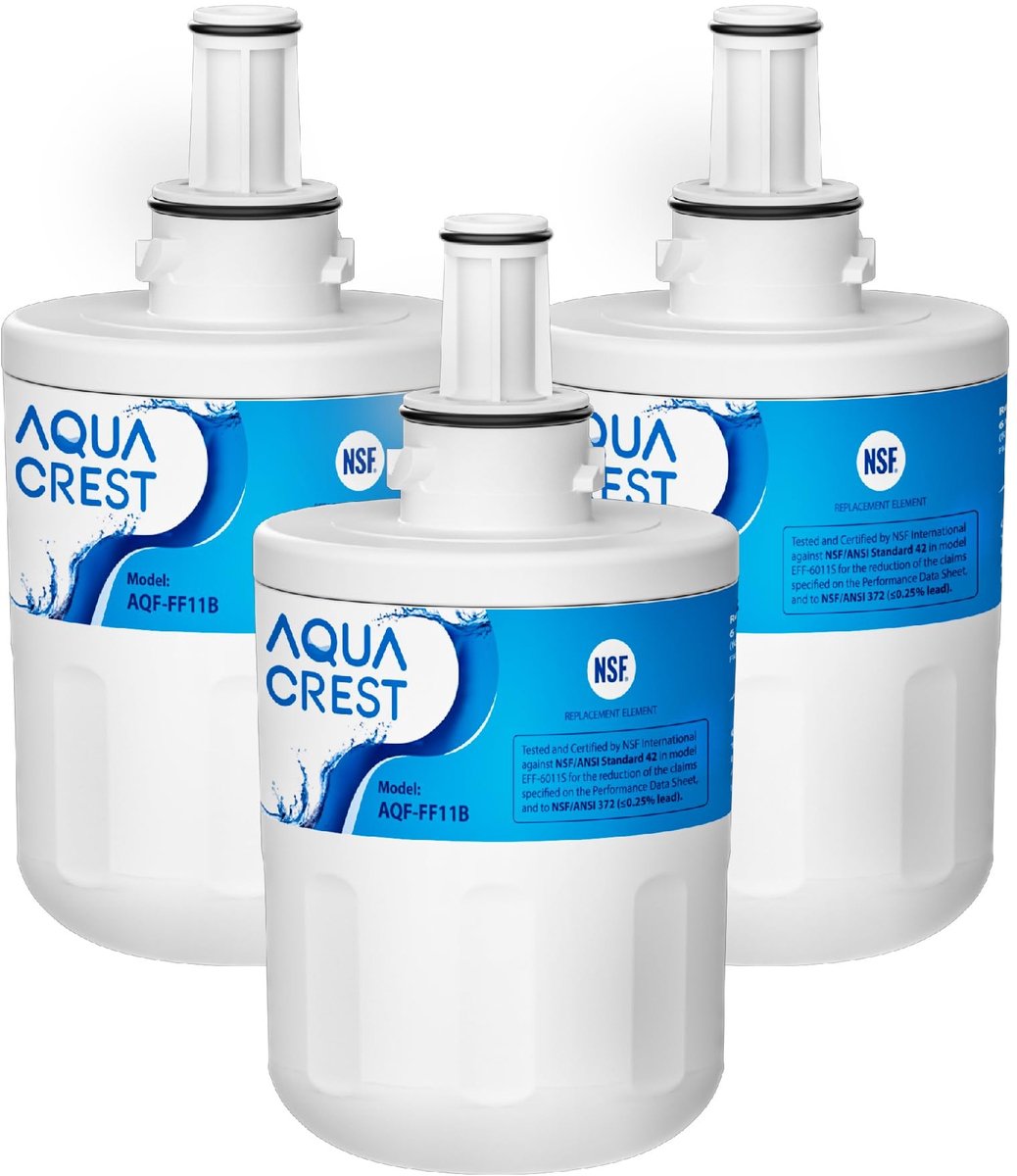 SolidKeus - 3-Pack Waterfilter voor Koelkast, Vervangingen voor Diverse Modellen