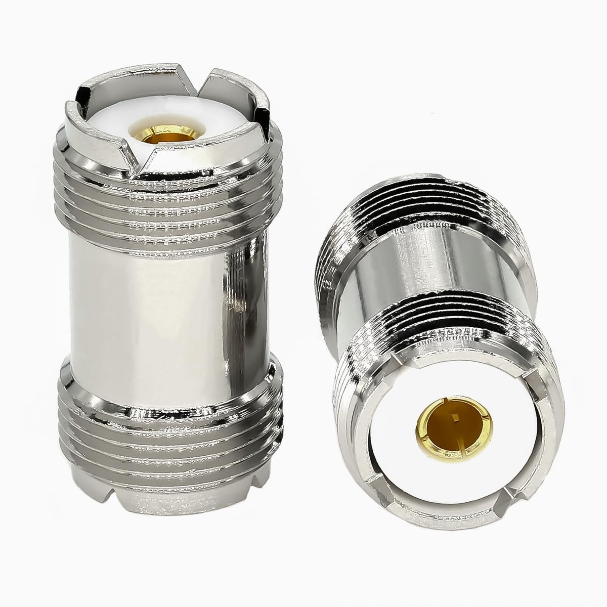 SolidKeus - 2 Stuks UHF Antenne Adapter Coax Connector