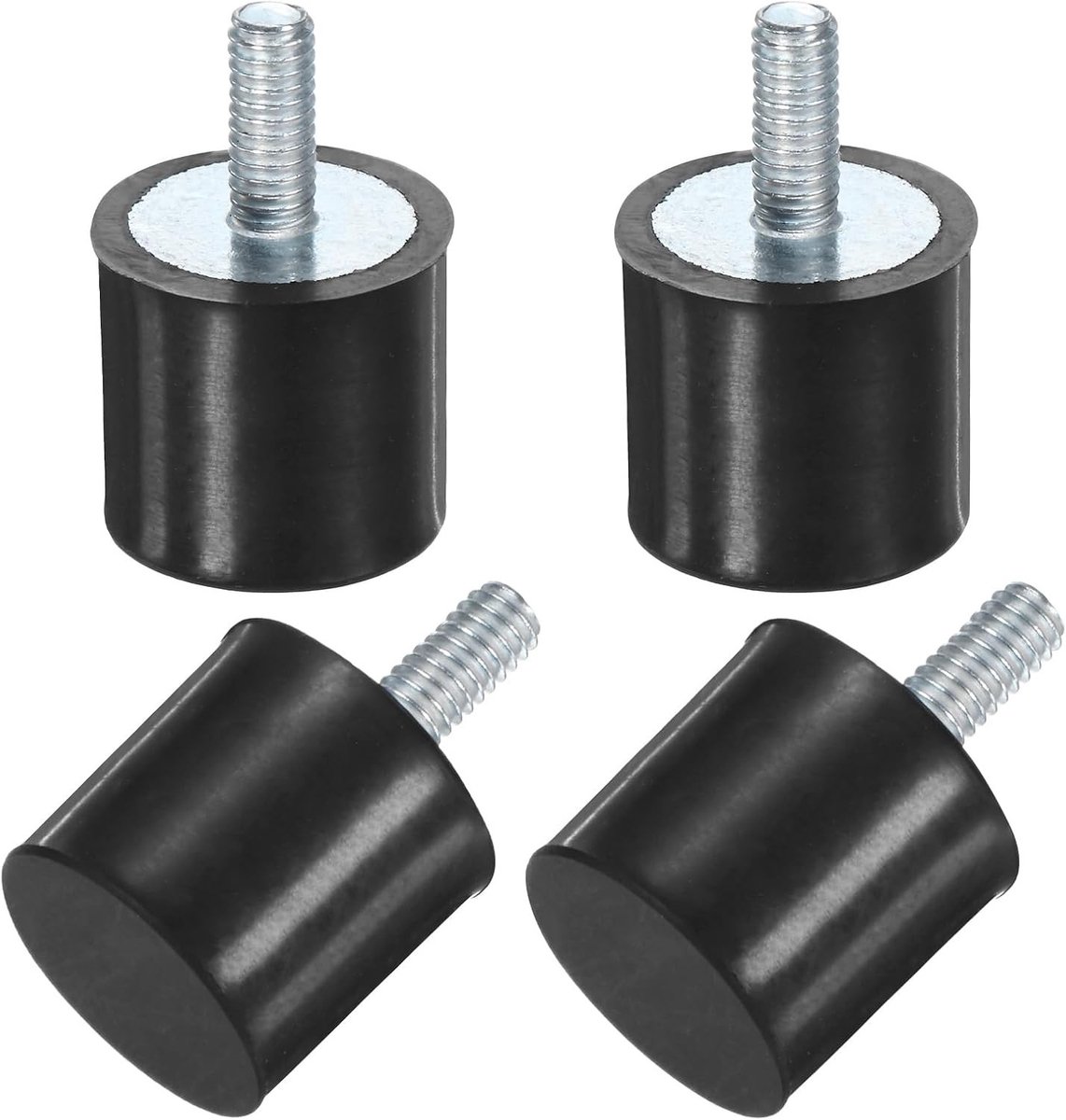 4-Pack Rubber Mounts D15mmxH15mm - Male Vibration Isolatoren, Schokdempers voor Auto, Compressor en Boot