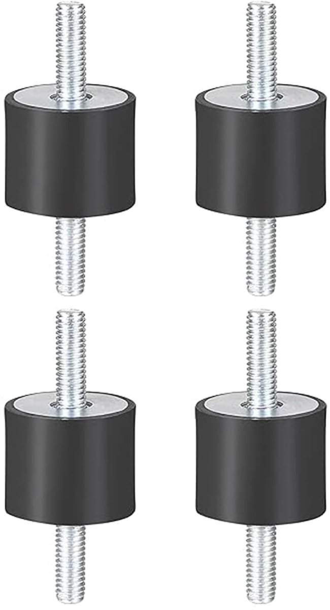 Rubber Buffers voor Vibration Insulation, 4 Stuks, Shock Absorber en Anti-Vibratie Houders voor Compressoren en Waterpompen