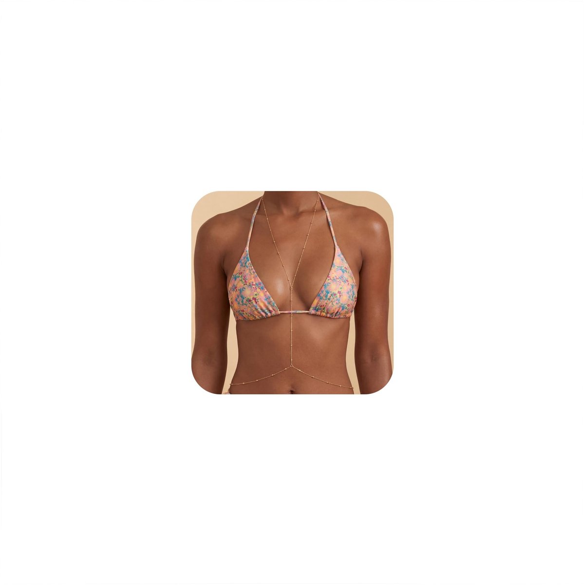 SolidKeus - Elegante Gouden Body Chain voor Vrouwelijke Stijl