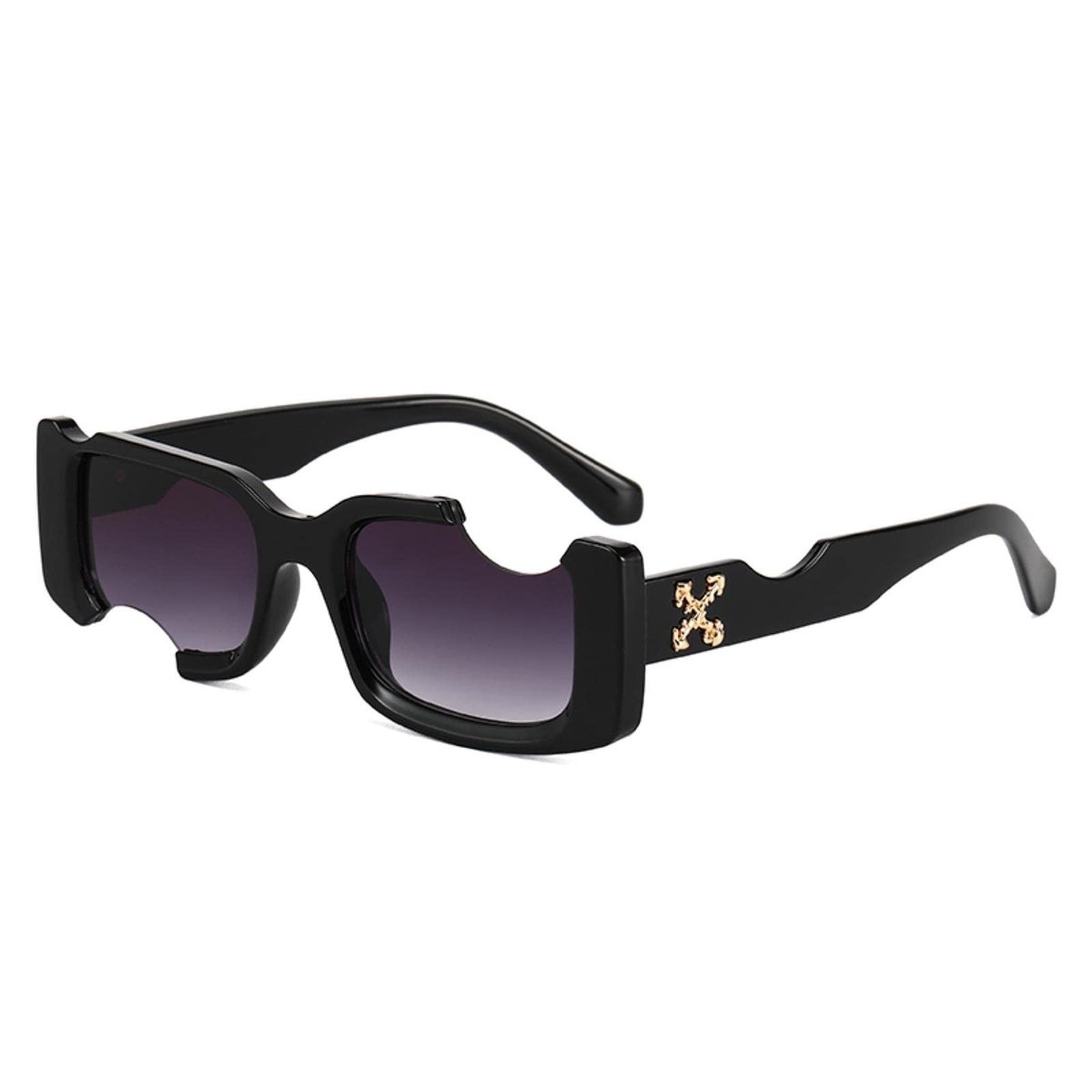 Unisex Zonnebril met UV400 Bescherming en Hip-Hop Stijl