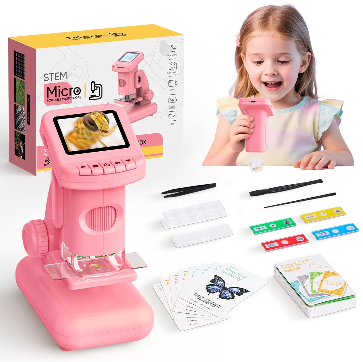 SolidKeus - Digitale Microscoop voor Kinderen met LED Verlichting