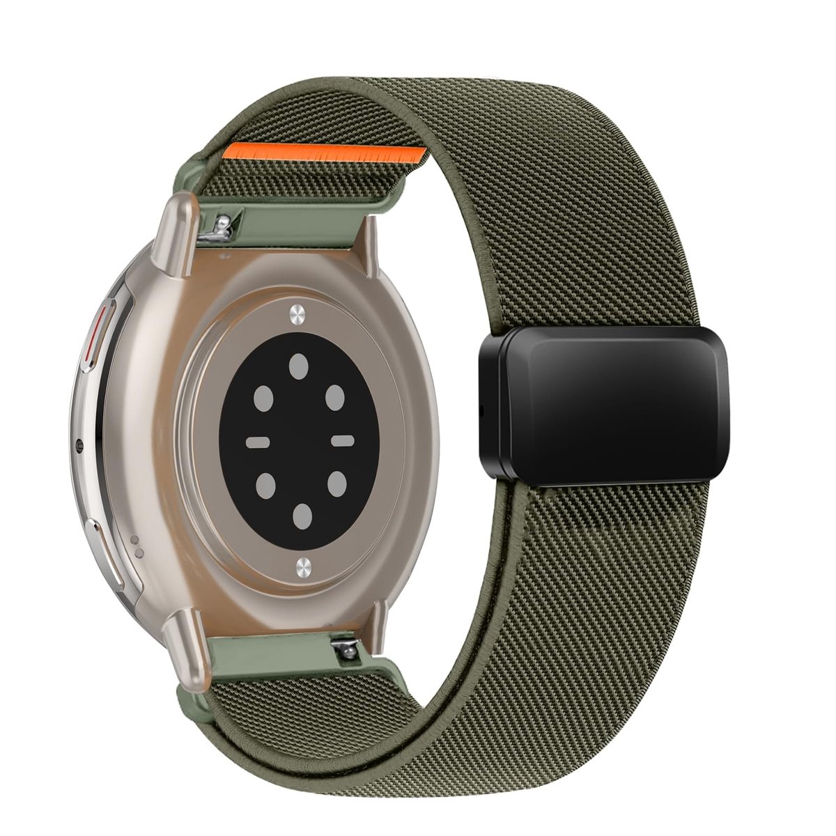 SolidKeus - Vervangende Nylon Horlogeband voor Smartwatch 20mm Groen