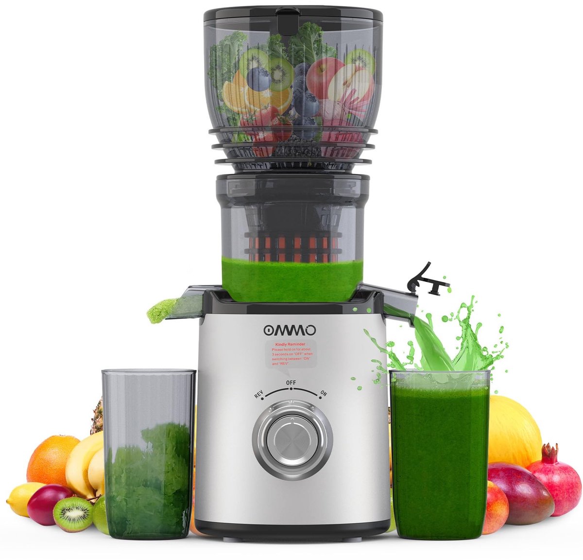 SolidKeus - Slow Juicer voor Fruit en Groenten met 148mm Voedingstuit