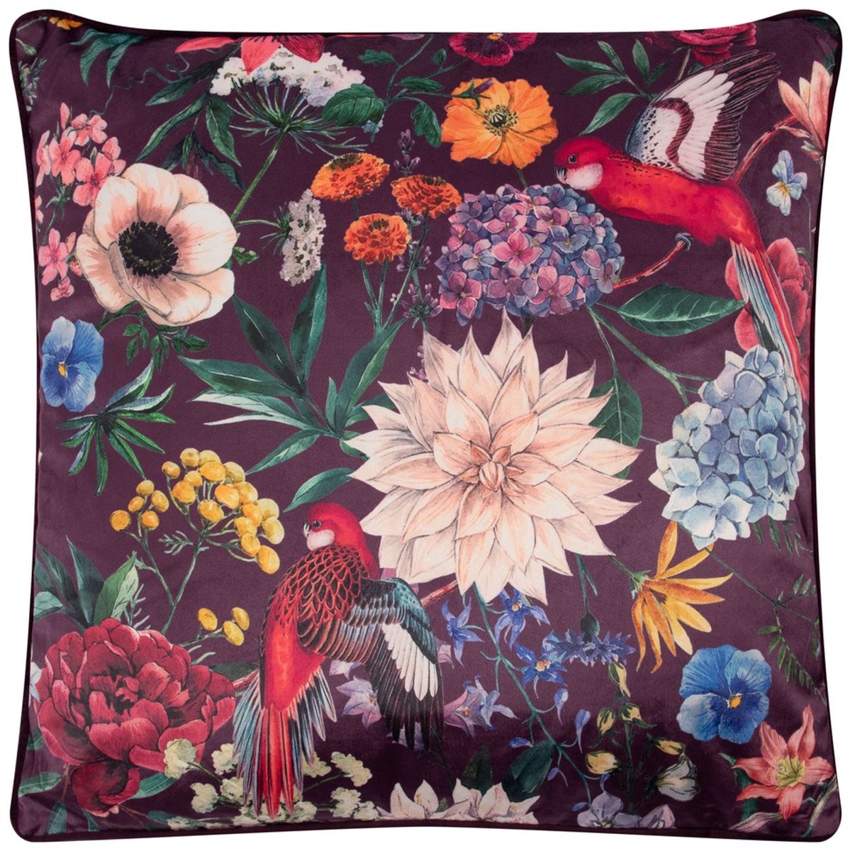 Linen & More Kussen Carey paars 45x45cm