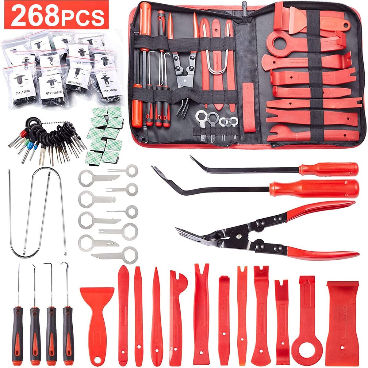 SolidKeus - 268-delige Auto Trim Verwijderingsset voor Interieur