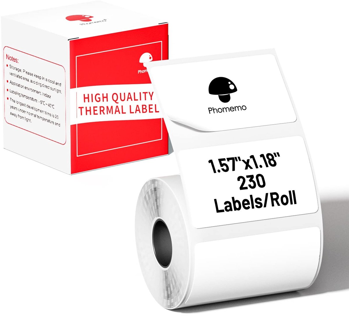 SolidKeus - Multifunctionele Zelfklevende Labels 40 x 30 mm, 230 Labels/Rol, Zwart op Wit