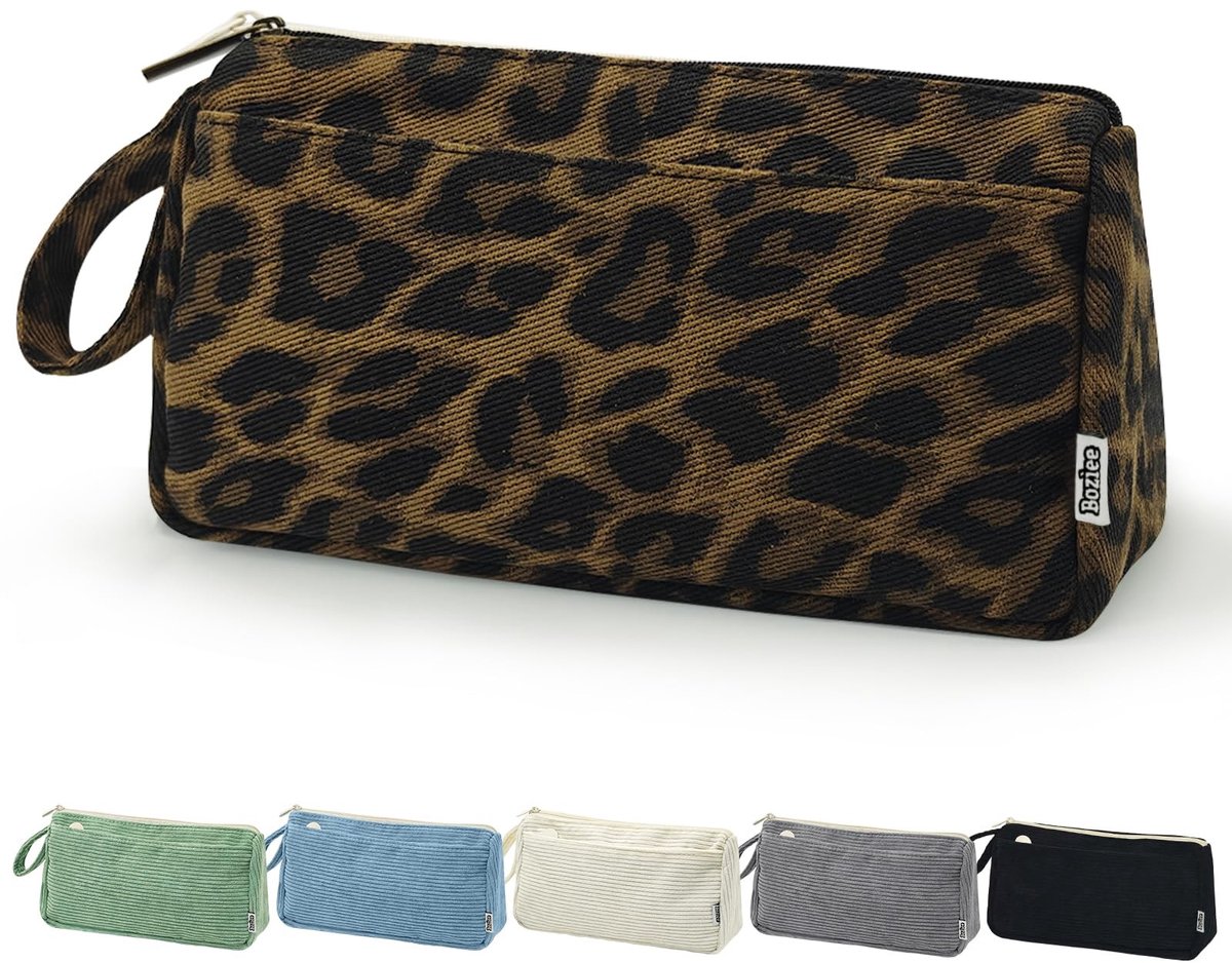 SolidKeus - Elegante Corduroy Cosmeticatas voor Reizen