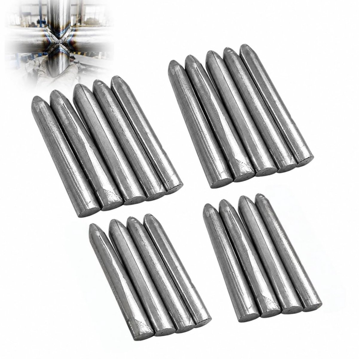 SolidKeus - 18 Stuks Aluminium Lasstaven voor Lage Temperatuur