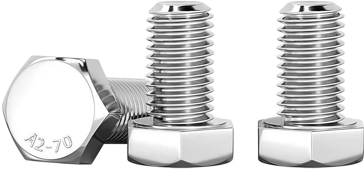 SolidKeus - RVS Zeskantschroeven M8 x 10mm - Set van 20 Stuks