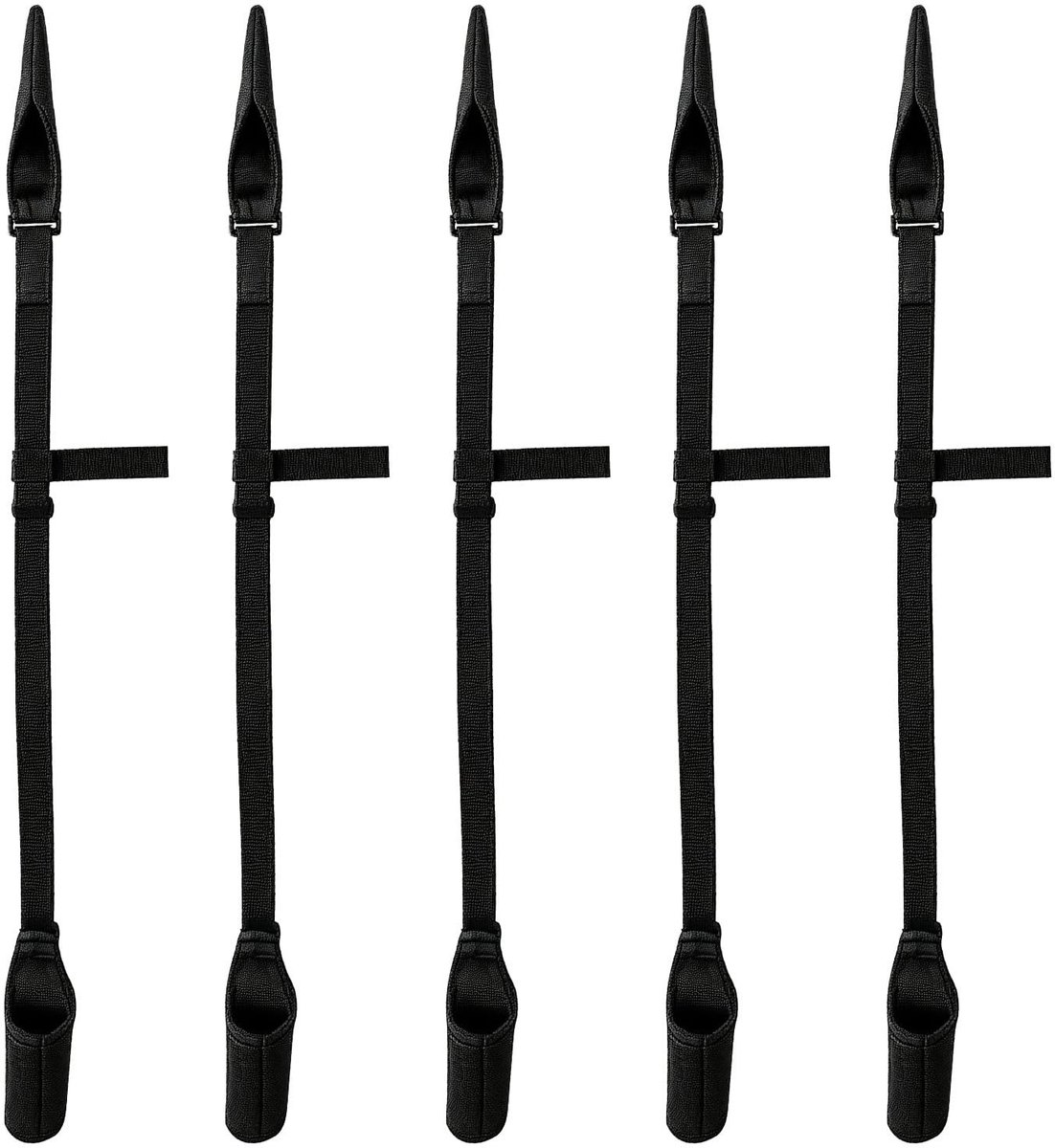 SolidKeus - Set van 5 Verstelbare Hengelbanden 59-130cm