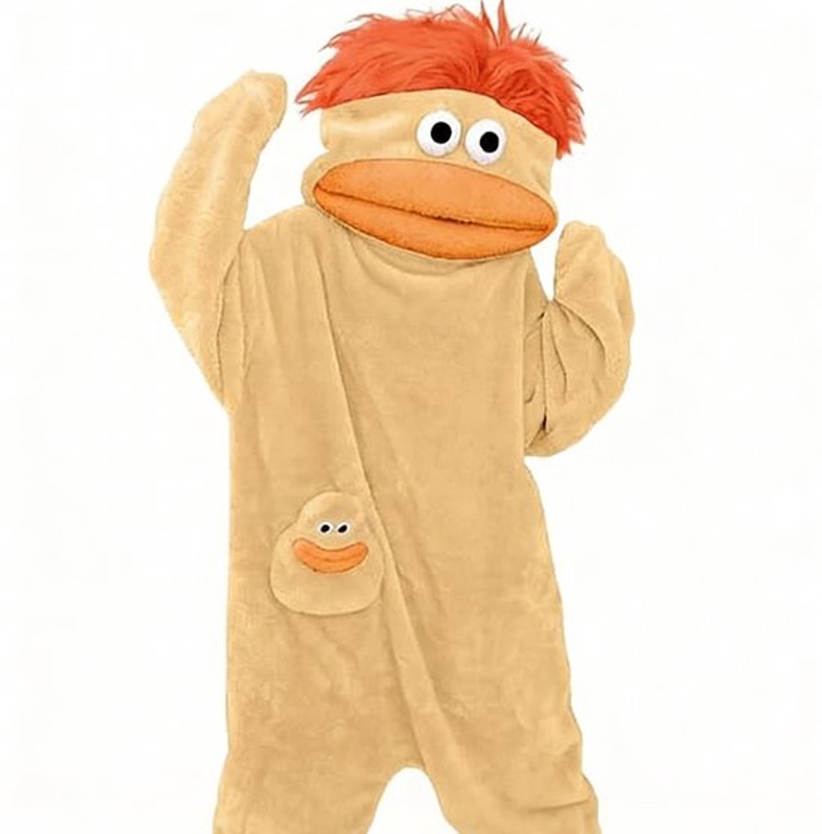 Casalora® Silly Onesie Geel pluche monsteronesie pyjama's, gezellige full-body slaapkleding met zachte stof, lange mouwen, schattig cartoondesign