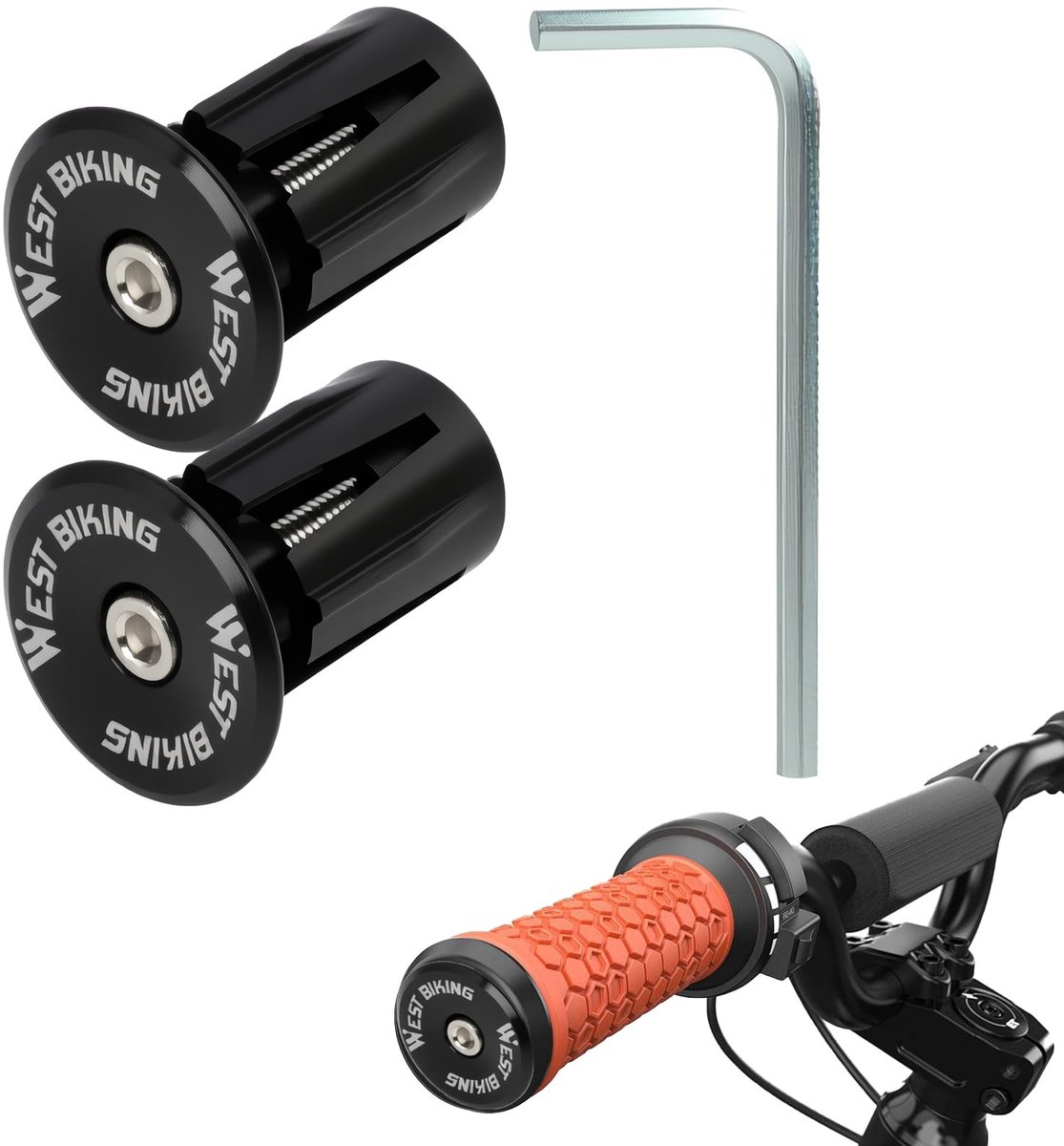 Omgoods - Aluminium Fietsstuur Pluggen Set