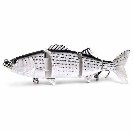 S&D | Grote Swimbait - 24 cm - 140 g - Grijs - XL Snoek Kunstaas — afbeelding 2