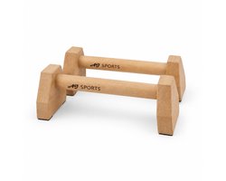 AJ-Sports Houten Parallettes - Opdruksteunen - Calisthenics - Dip bars - Push up Grips - Push up bar - Calisthenics - Fitness - 9 CM Hoog!