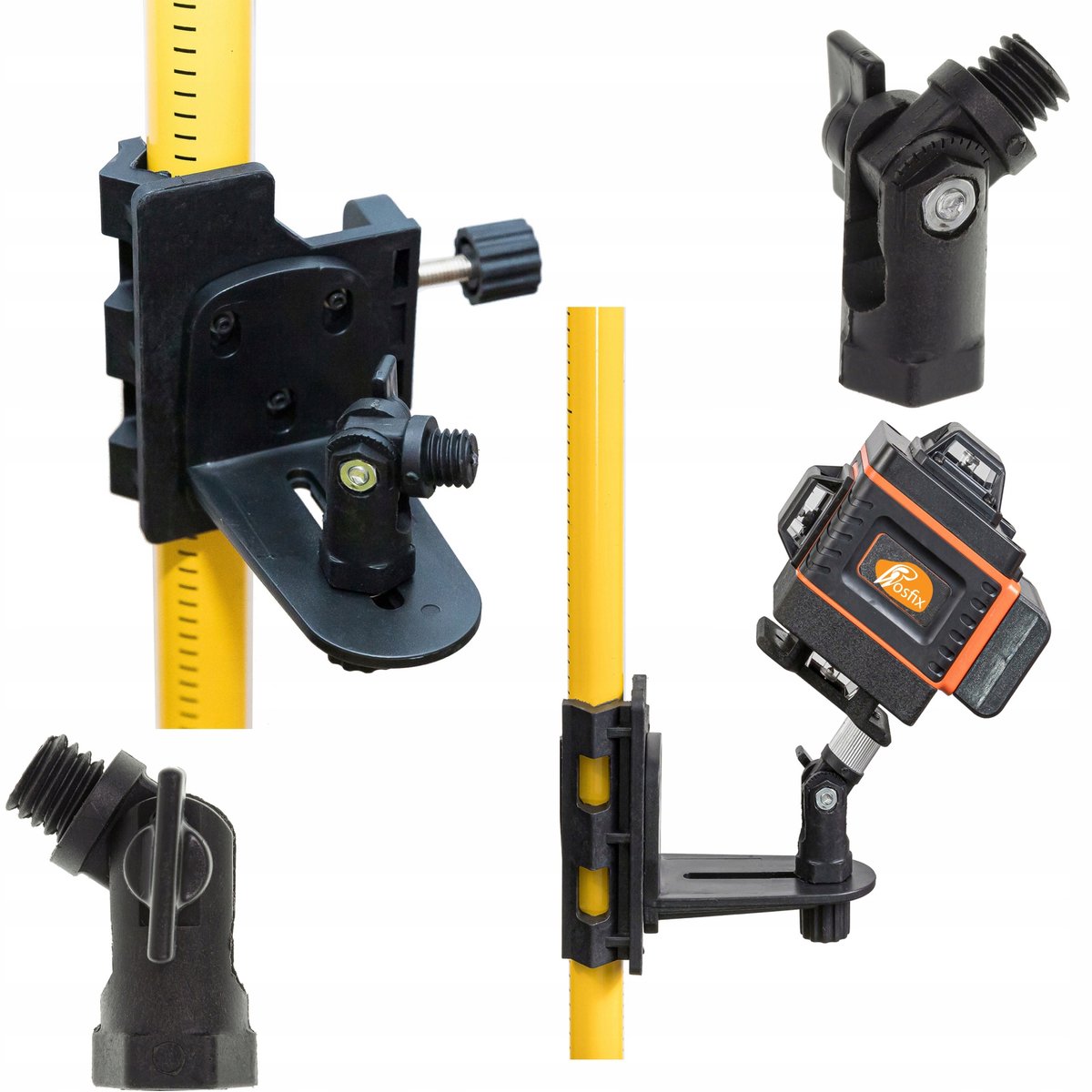 Rosfix Adapter Set Houder - Verstelbare Hellingsinstelling - 5/8'' Schroefdraad - Universeel