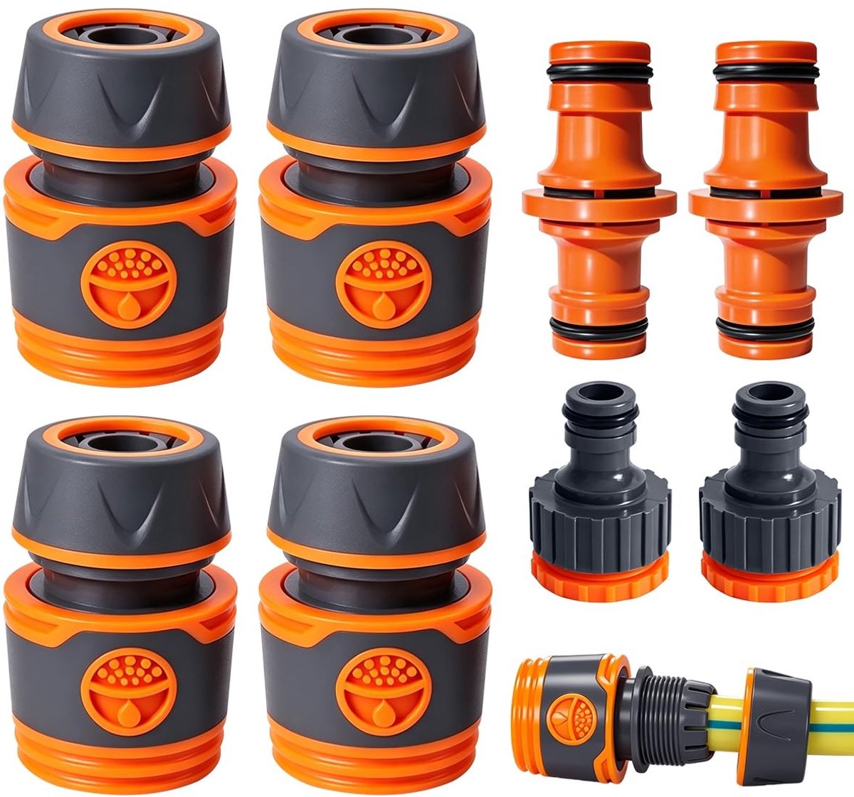 Omgoods - Slangkoppelingsset 1/2 Inch voor Tuin en Huishoudelijk Gebruik