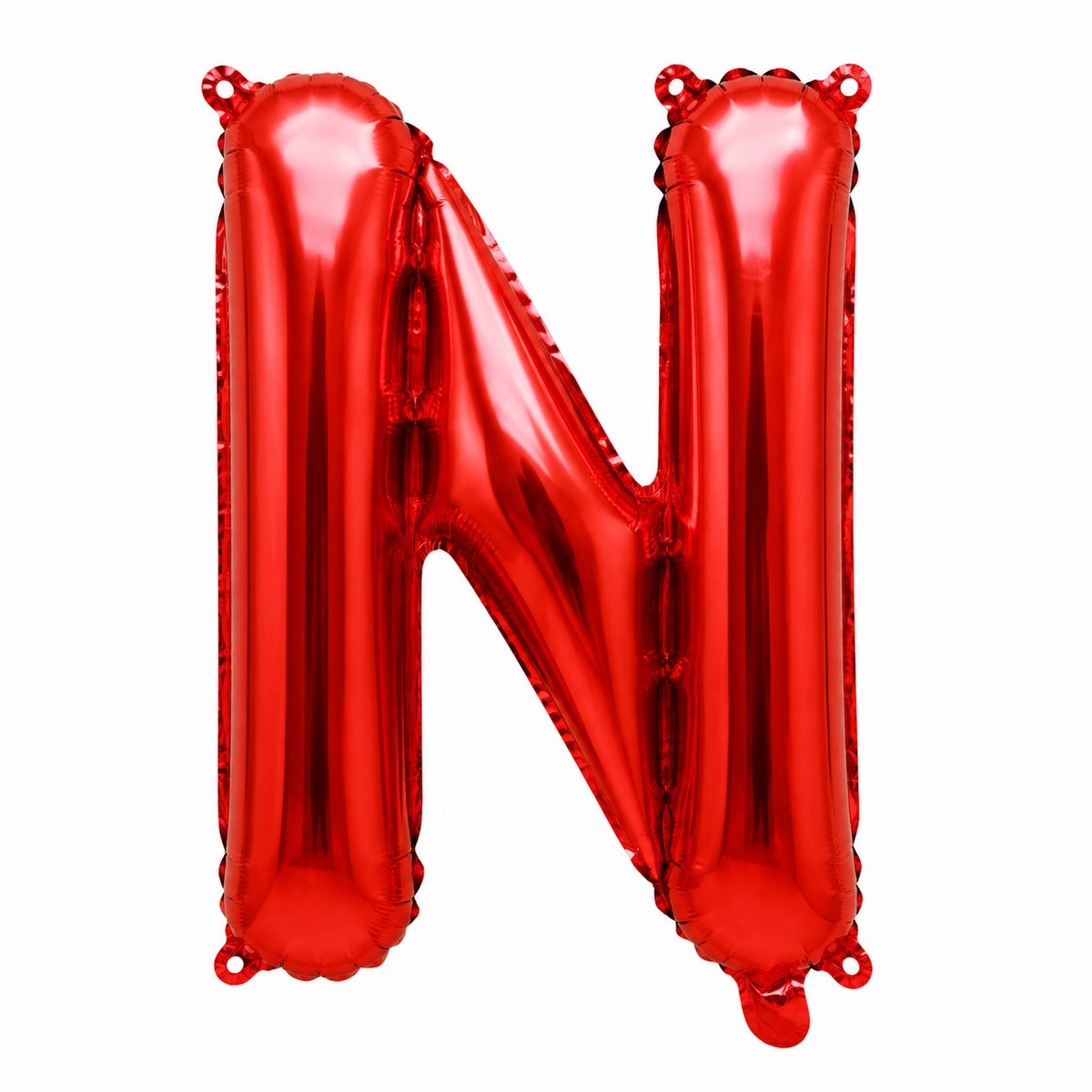 Fienosa Letterballon N Rood – 40 cm – Folieballon Letter N – Verjaardag Versiering – Feestdecoratie