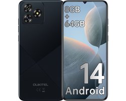 OUKITEL C53 Smartphone 4G -6,6 inch HD-8GB RAM-64GB uitbreidbaar tot 1TB-4300mAh batterij-13MP camera-Android 14