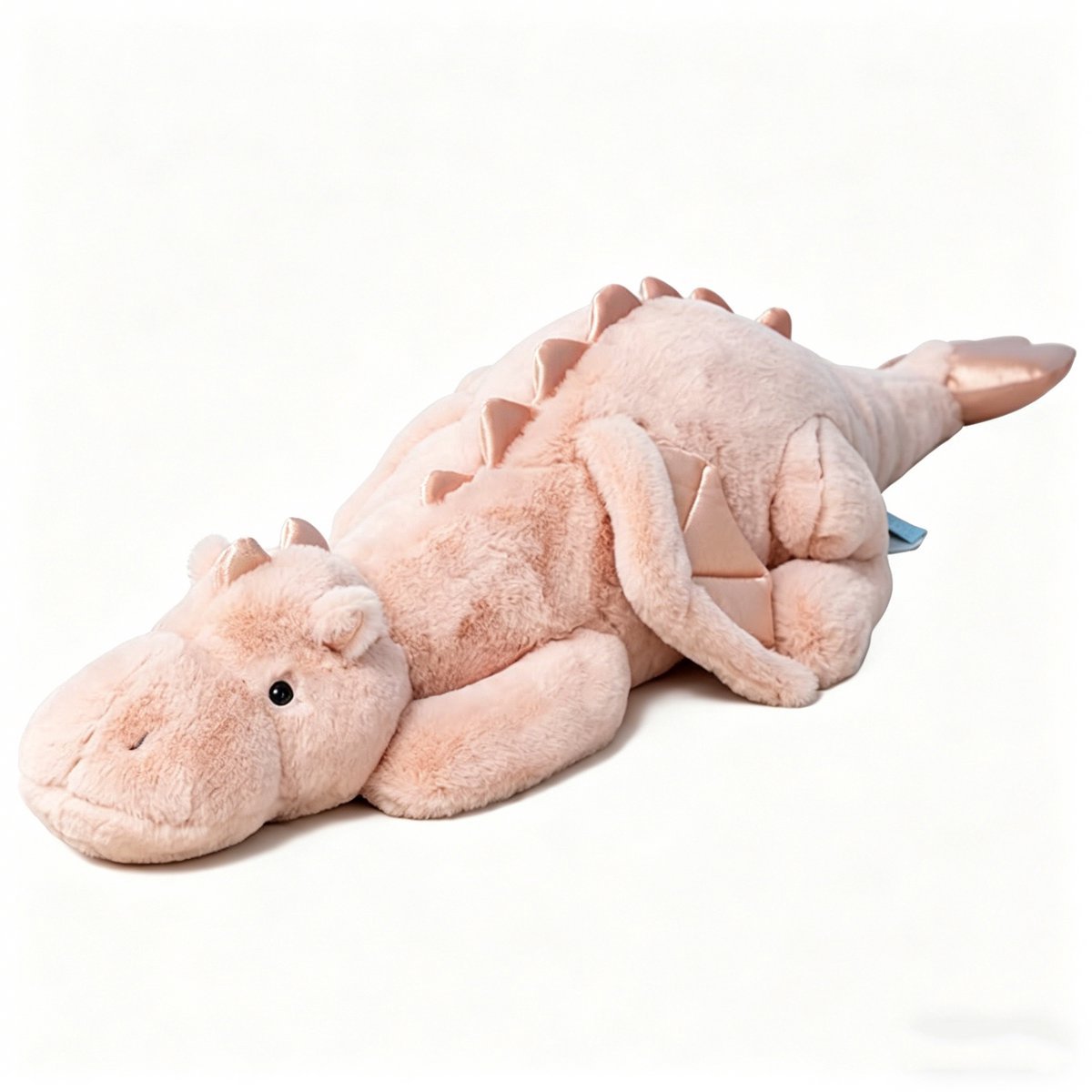 Casalora Pluche Knuffel – 110 cm – Grote Pluche Draak Knuffel – Zacht Lichaamskussen – Grappig Decoratief Bedkussen – Schattig Drakenkussen – Roze – Drakenpop