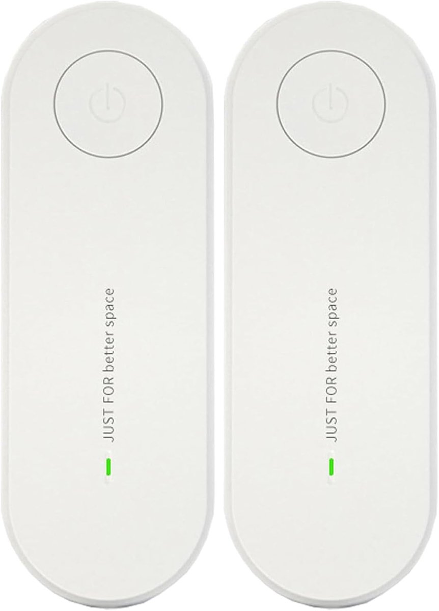2 Stuks Plug-in Luchtzuiverder Tegen Schimmel, Compact Mini Luchtreiniger voor Slaapkamer, Toilet, Kast en Huisdierruimte