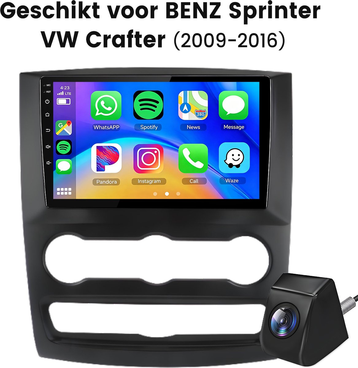 Cestovet LINUX Autoradio - Geschikt voor Mercedes-Benz SPRINTER 2009-2016 - Bluetooth WIFI - Apple Carplay Android auto - Achteruitrijcamera