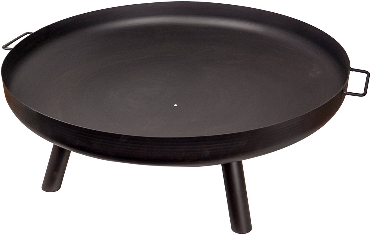 UNUS® Vuurschaal "Arno" van metaal, rond 70 cm diameter, zwart