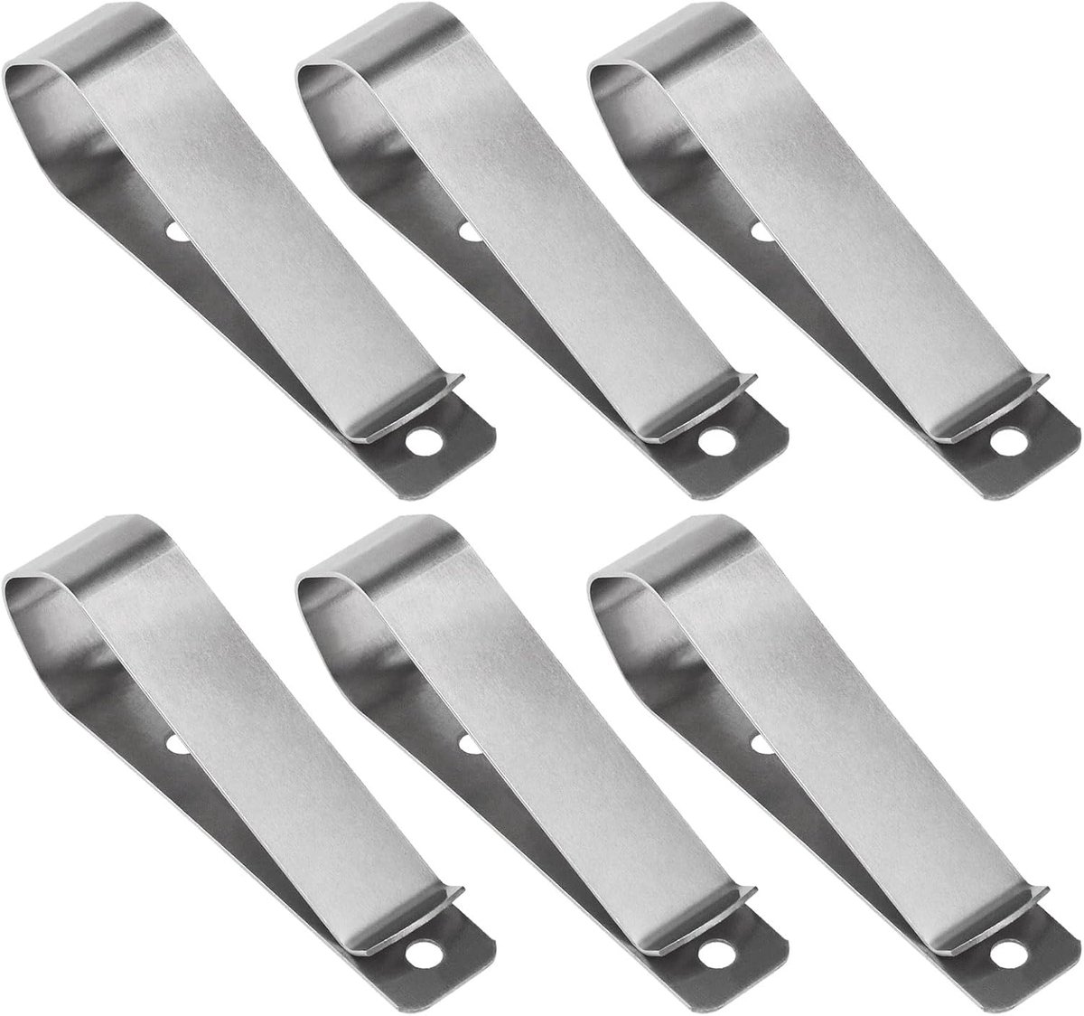 6 stks Garagedeur Afstandsbediening Opener Zonneklep Opslag Clip Vervangen met Roestvrij Staal Zonneklep Opslag Clip Compatibel met Liftmaster Zilver