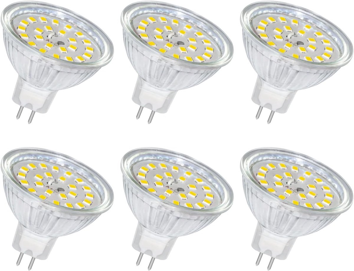 LED MR16 GU5.3 Lamp 12V 5W Neutraal Wit - 6 Stuks
