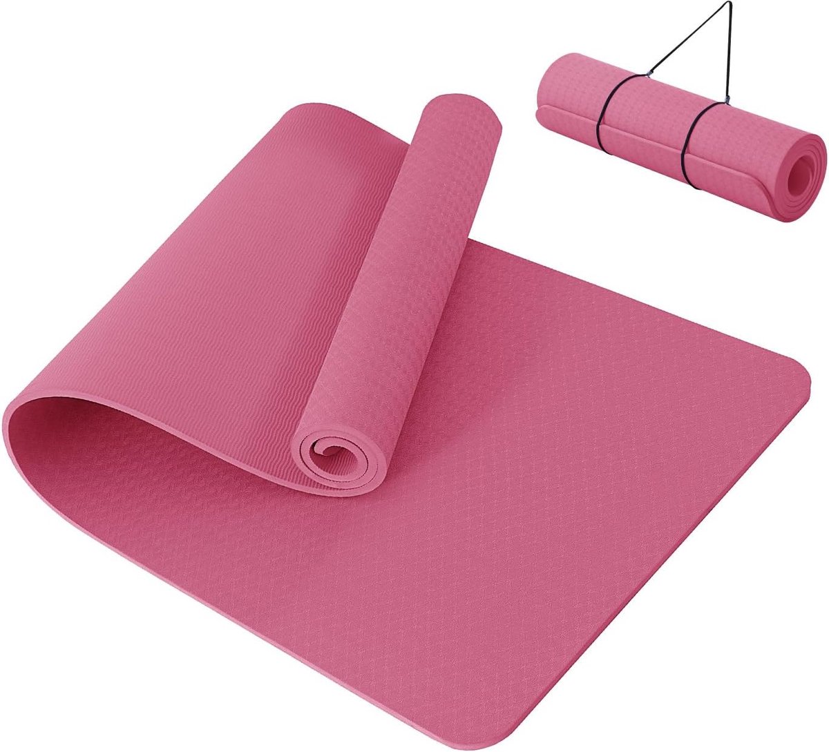 Matten TPE Yogamatten Voor Vrouwen Mannen Antislip Gym Matten Voor Thuis Fitness Workout Mat Pilates 183x61x1 cm