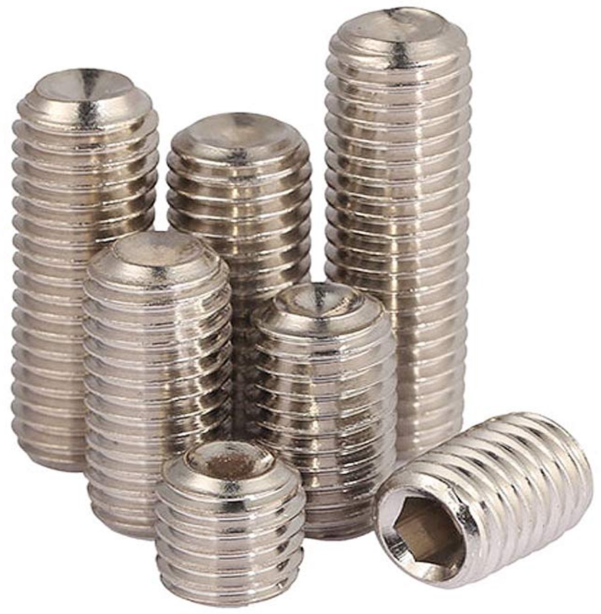 Socket Cup Point Grub Schroeven Roestvrij Staal Schroef M6*10mm,20 pcs