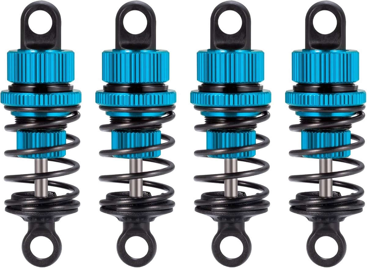 Schokdemperset, olie RC voor achter aluminium schokdemper set voor 1/10 M-03/M-04/M-05/M-06 RC upgrade-onderdelen (50 mm blauw)