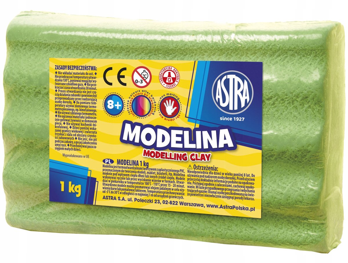 Astra Modeline Jasgroen 1kg - Kneedbare Klei voor Knutselen & School