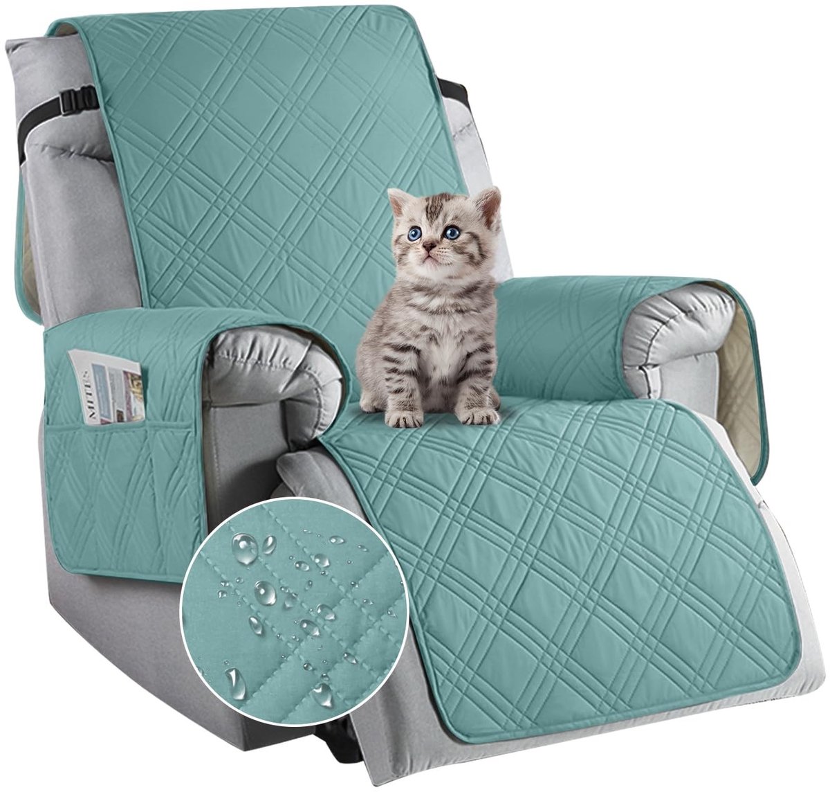 SolidKeus - Fauteuilbeschermer voor Relaxstoel met Armleuningen