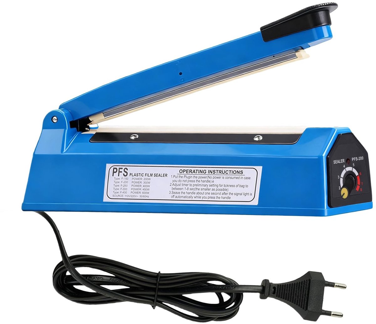 SolidKeus - 200mm Handmatige Heat Sealer met Temperatuurregeling