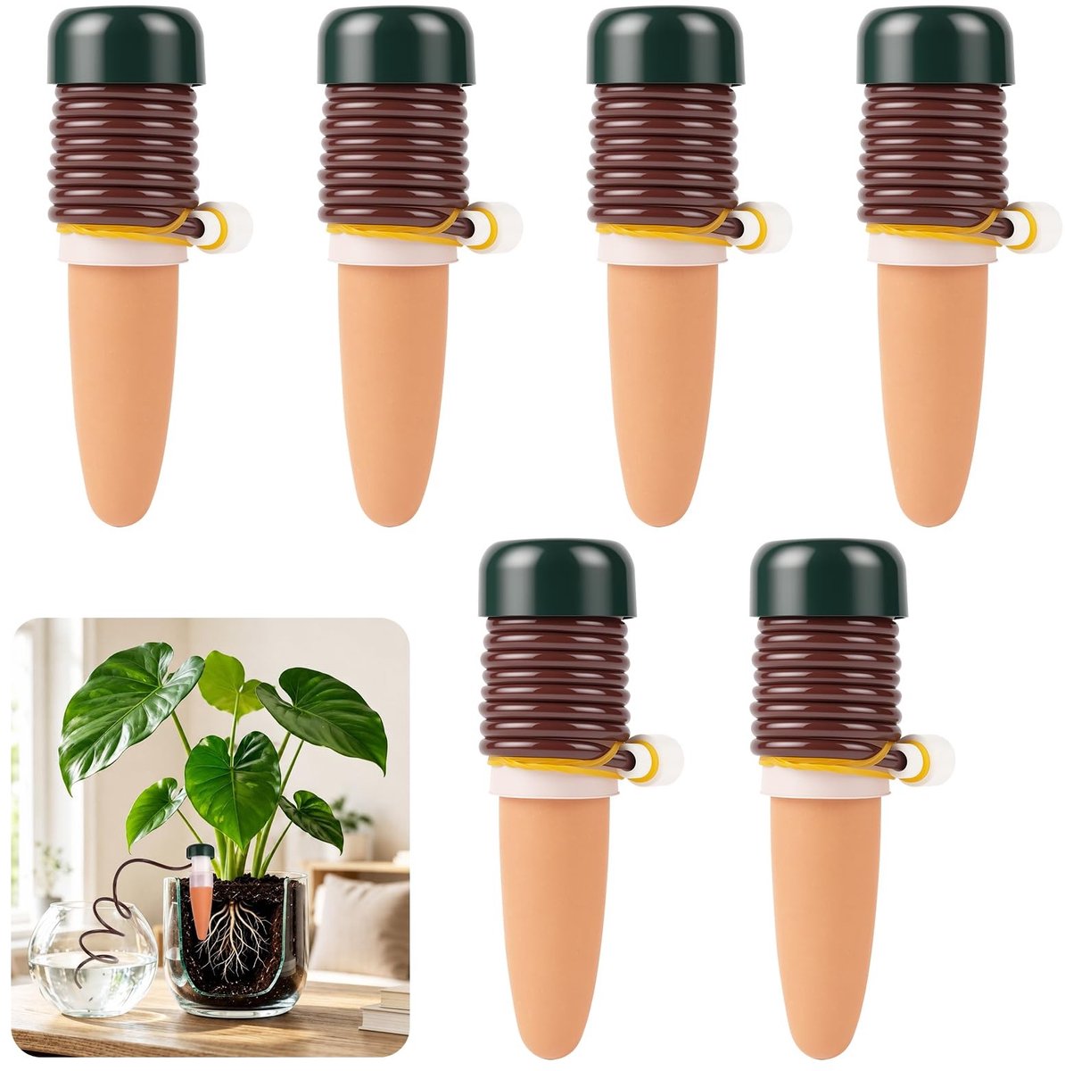 SolidKeus - Set van 6 Automatische Bewateringssystemen voor Planten