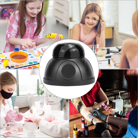 Mini Elektrische Mixer - Vortex Roerder - Vloeistoffen Snel Mengen - 5200 RPM Snelheid - Compact Formaat - Zwart — afbeelding 5
