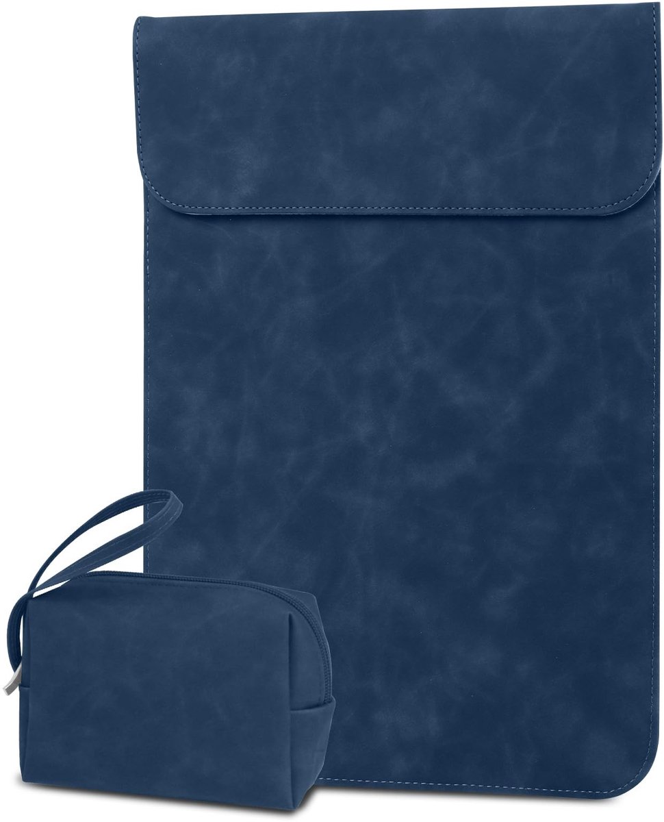 SolidKeus - Laptophoes 15-16 Inch met Accessoirevak, Blauw