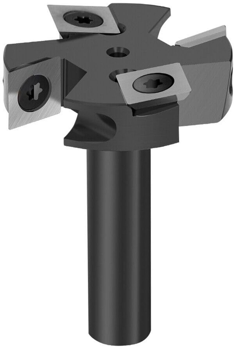 SolidKeus - Frees met 4 Carbide Snijbladen voor Houtbewerking