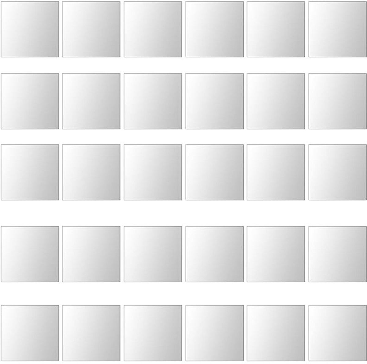 SolidKeus - Set van 30 Zelfklevende Spiegels voor Decoratie