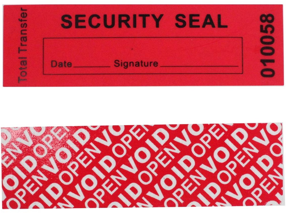 SolidKeus - 100 Stuks Tamper Evident Garantie Stickers met Seriële Nummer