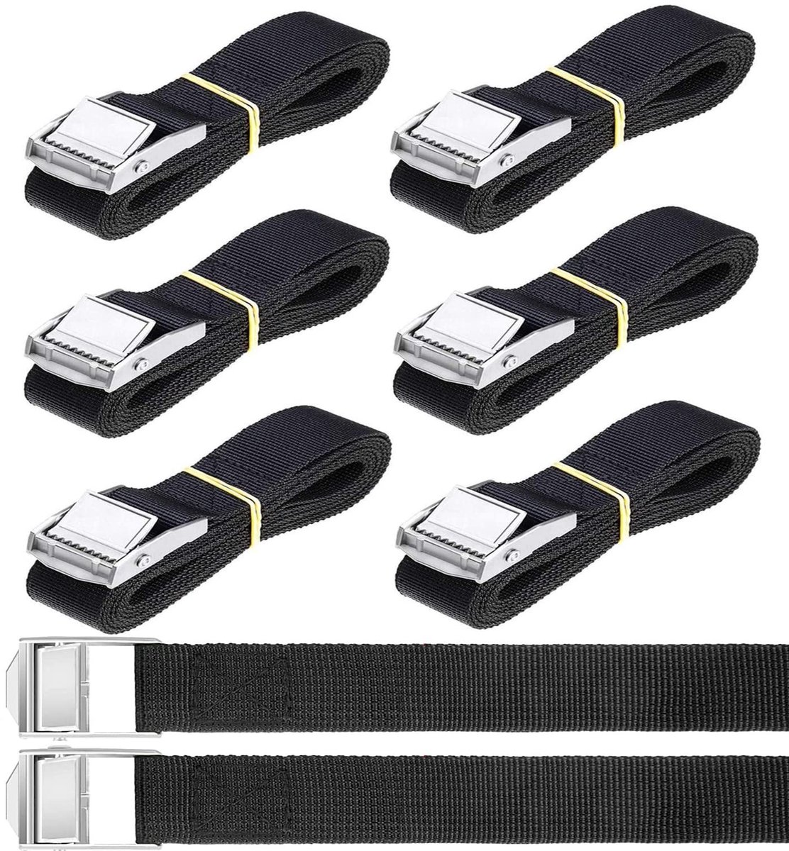 SolidKeus - Set van 8 Klemstraps voor Fietsen en Motorrijders