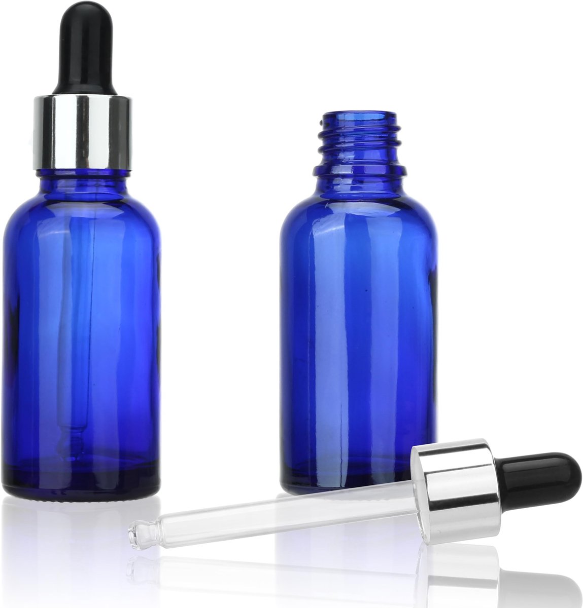 SolidKeus - Set van 20 Lege Glazen Flessen 30ml met Druppeldop