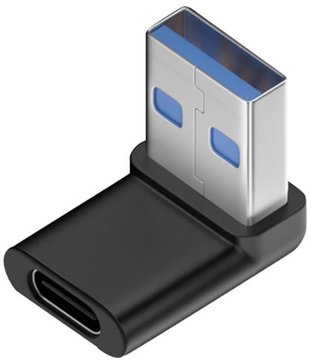 SolidKeus - USB-C naar USB 3.0 A Male Adapter 90 Graden