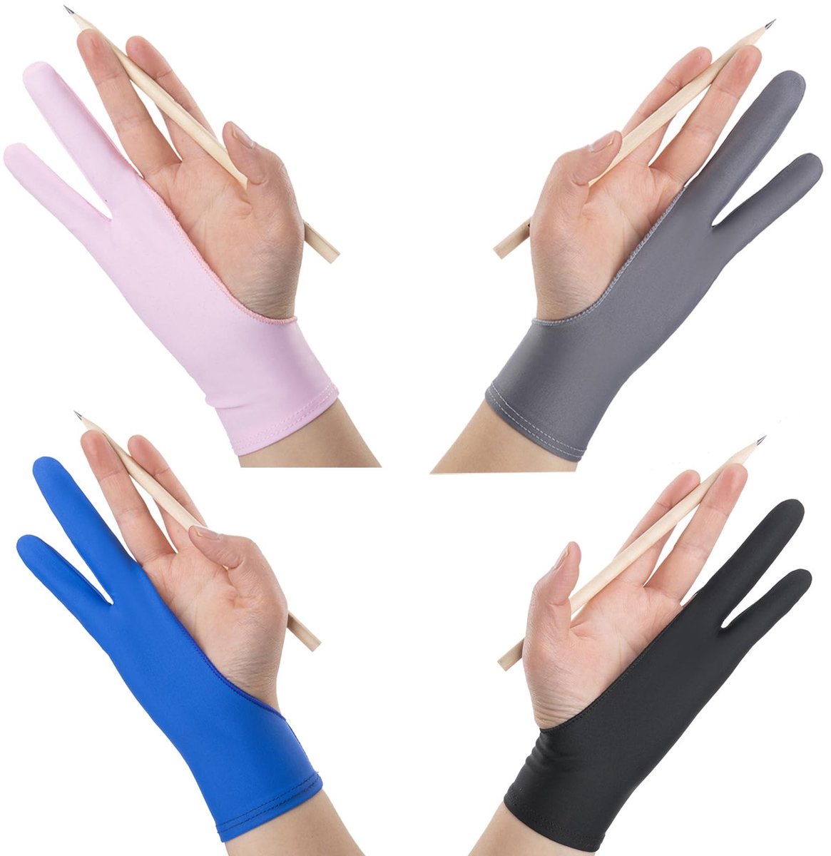 SolidKeus - Set van 4 Digitale Tekenhandschoenen voor Precisie