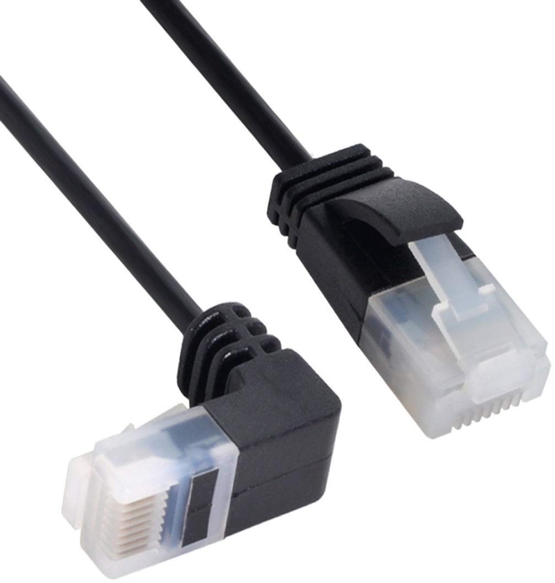 SolidKeus - Ultra Slim Cat6 Ethernet Kabel 90 Graden 2m
